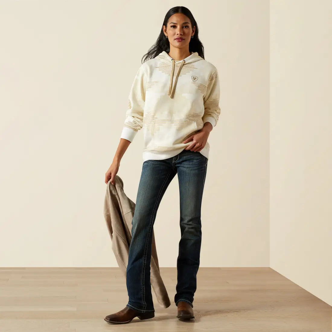 Ariat Women’s Beige Sedona Print 2.0 Hoodie Women’s Pullover