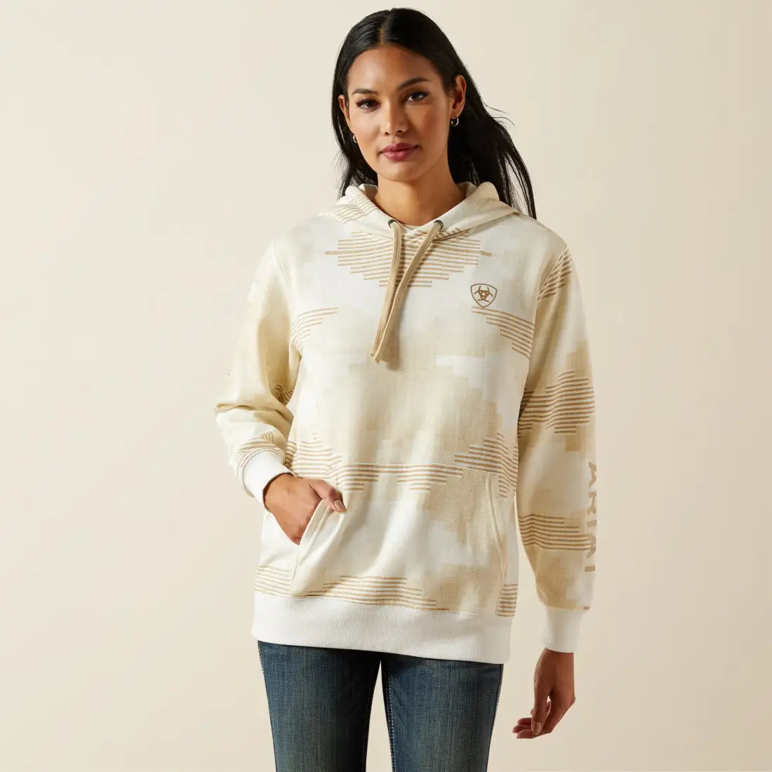 Ariat Women’s Beige Sedona Print 2.0 Hoodie Women’s Pullover