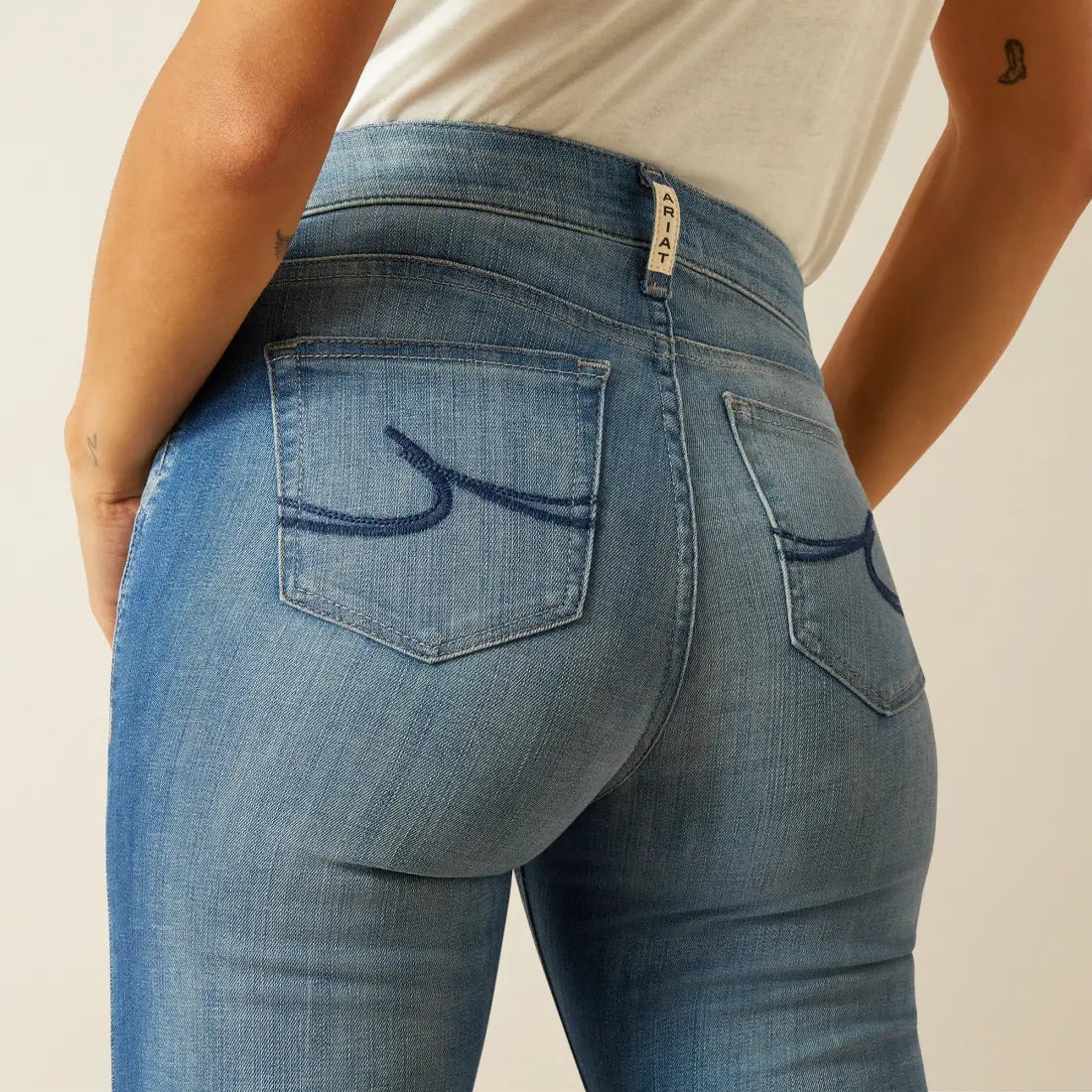 Ariat Women’s High Rise Olympia Elaina Slim Trouser Jean 24R Women’s Bottoms