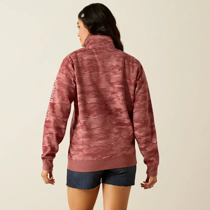 Ariat Women’s Mauve Blur ½ Zip Sweatshirt Women’s Pullover