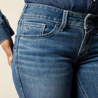 Ariat Women’s Mid Rise Aisha Ithica Bootcut Jean Women’s Bottoms