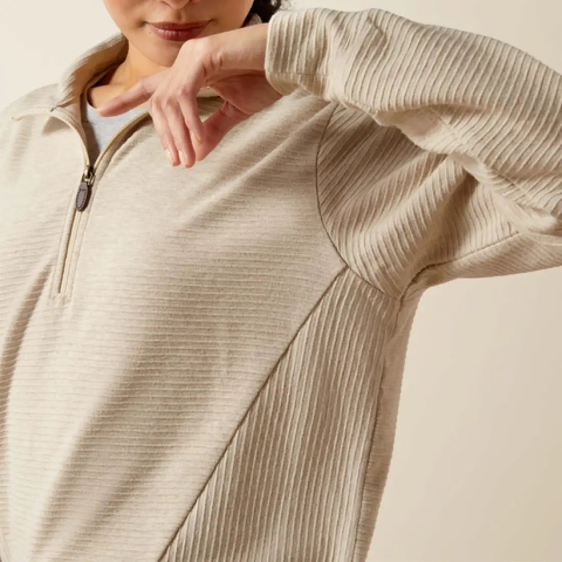 Ariat Women’s Oatmeal Heather High Noon 1/2 Zip Pullover Women’s Pullover