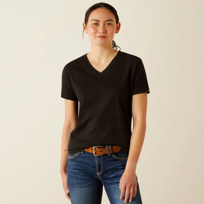 Ariat Women’s Rebar Cotton Strong V-Neck T-Shirt XSmall / Black Women’s T-Shirt