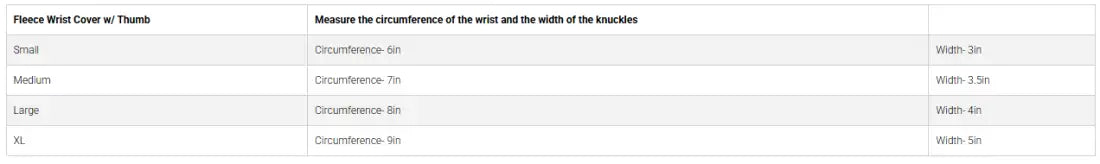 Back On Track Fleece Wrist Cover with Thumb Human Therapy