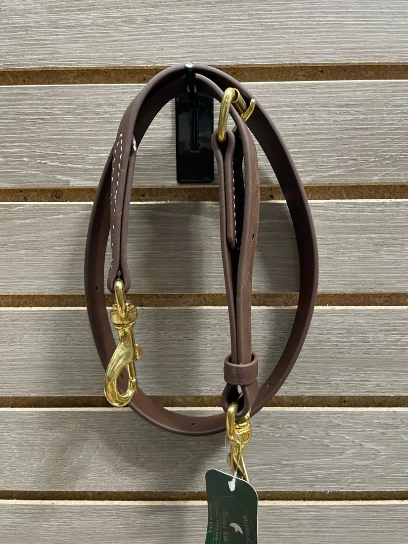 Berlin Biothane Tie Down Strap 1’’ Brown Tiedown/Cavesson
