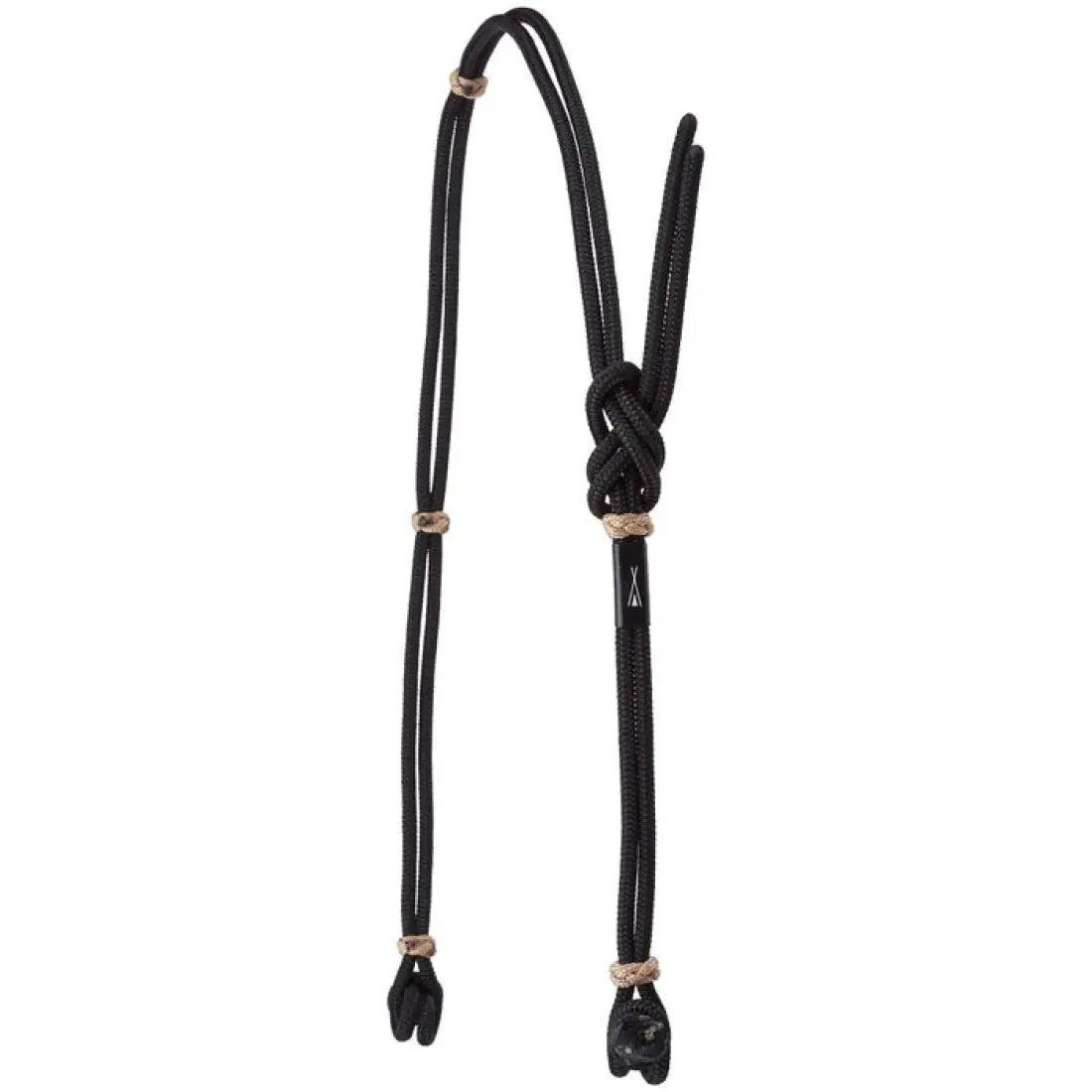 Berlin Rope Headstall Slit Ear Headstall / Black Headstall