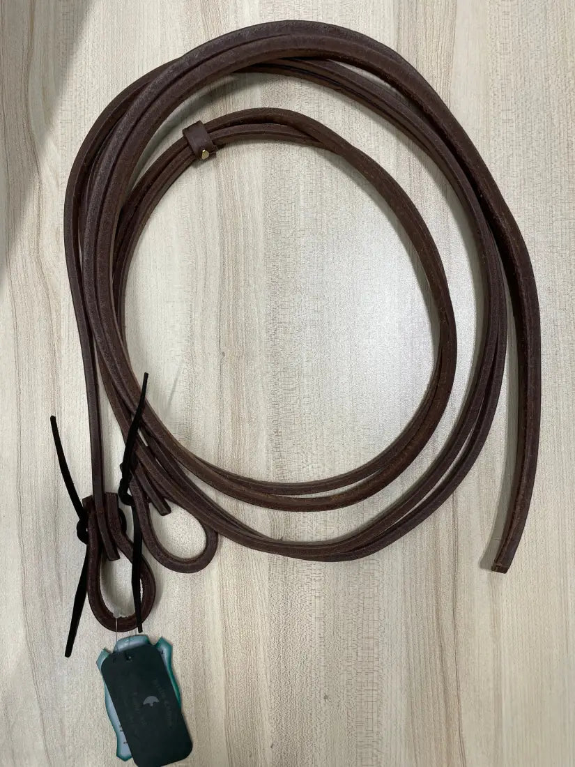 Berlin Split Reins - Water Loop Ends Heavy Oil / 3/8’’ / 8’ Reins