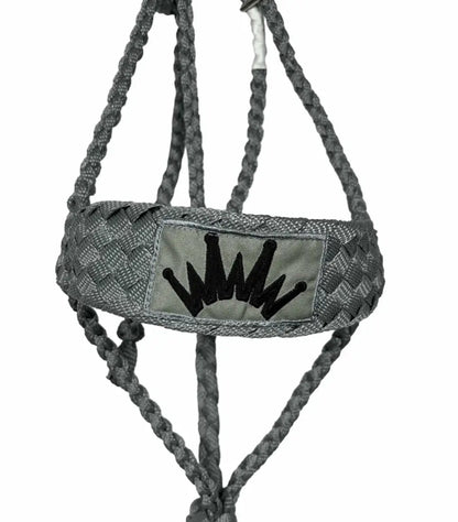 Best Ever Mule Tape Halter with 8.5’ Lead Gray Halter
