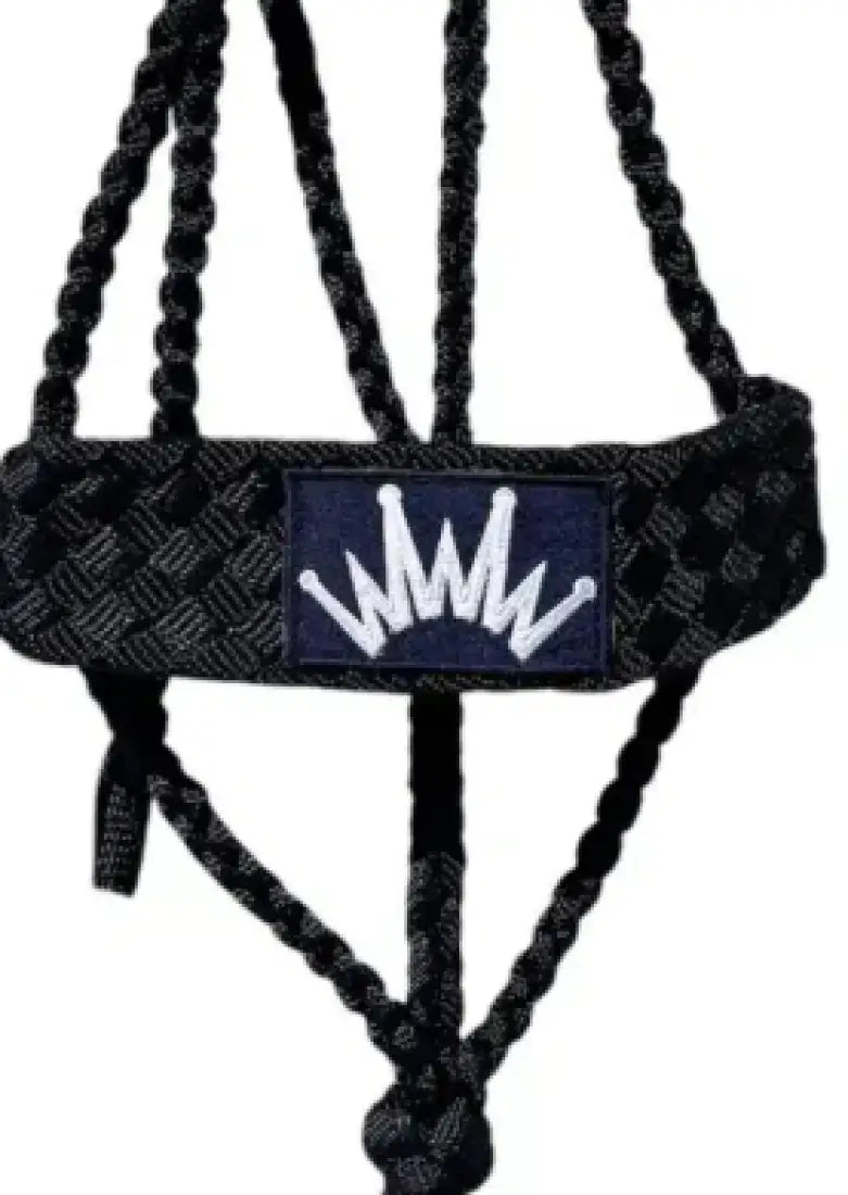 Best Ever Mule Tape Halter with 8.5’ Lead Navy Halter