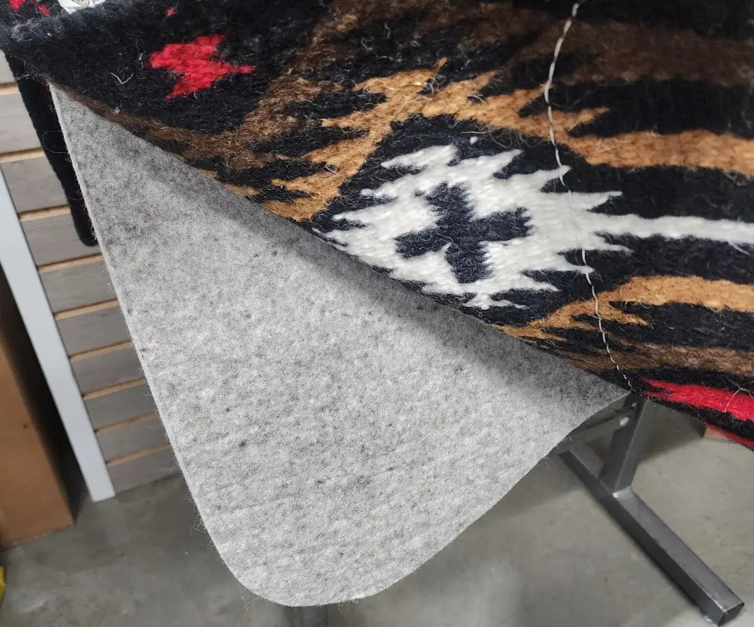 Best Ever Navajo Kush Base Saddle Pad - Las Cruces Black Sand (1’’ thick 34’’x36’’) 34’’ X 36’’ / 1’’ Saddle Pad