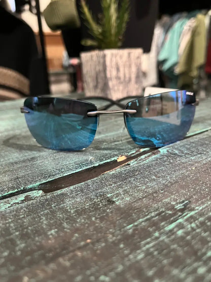 BEX Fynnland X OTG Sunglasses Gunmetal/ Gray/ Blue Silver Sunglasses