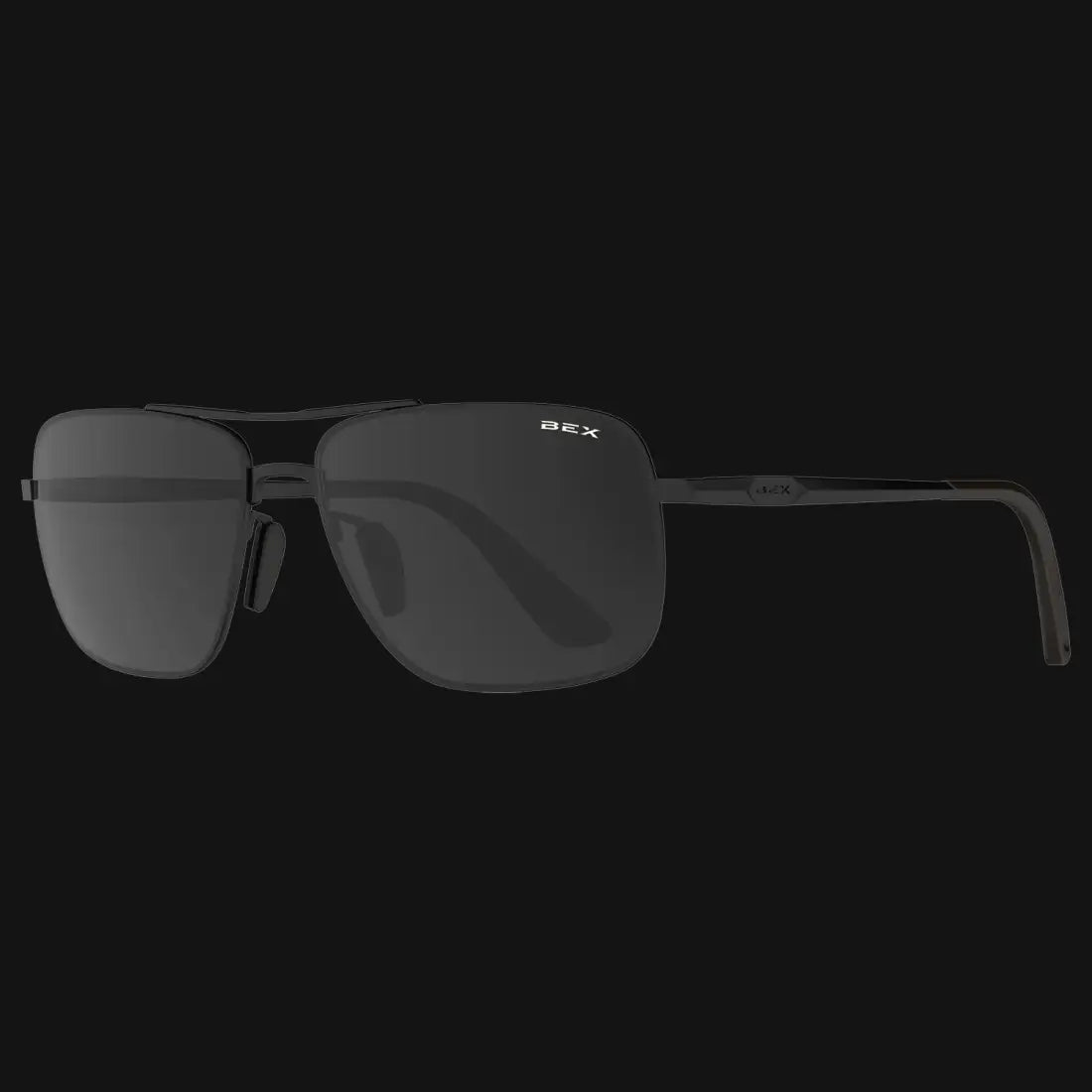 BEX Porter Sunglasses Matte Black / Gray Sunglasses