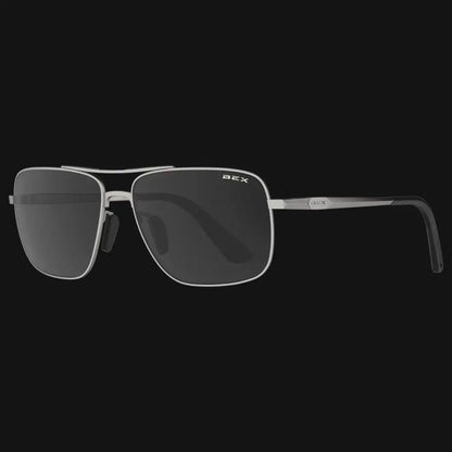 BEX Porter Sunglasses Matte Silver / Gray Sunglasses