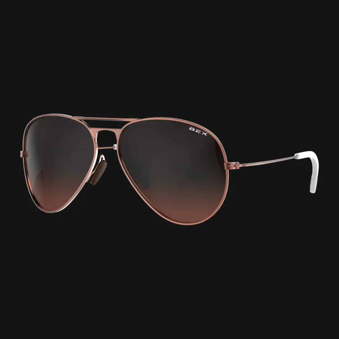 BEX Wesley OTG Sunglasses Rose Gold/Brown Sunglasses