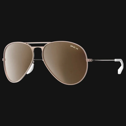 BEX Wesley Sunglasses Rose Gold/Brown Sunglasses