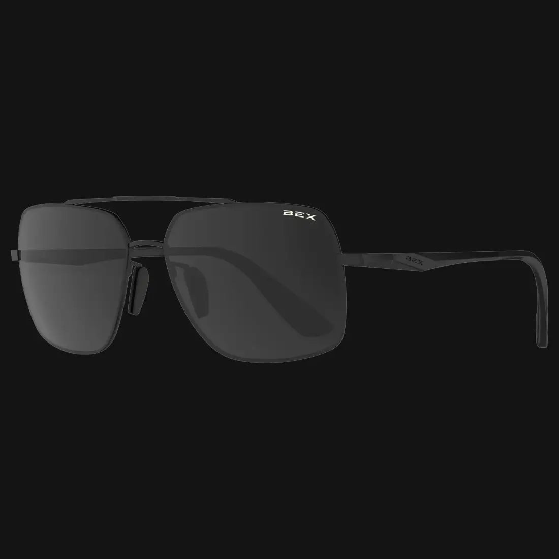 BEX Wing Sunglasses Matte Black/Gray Sunglasses