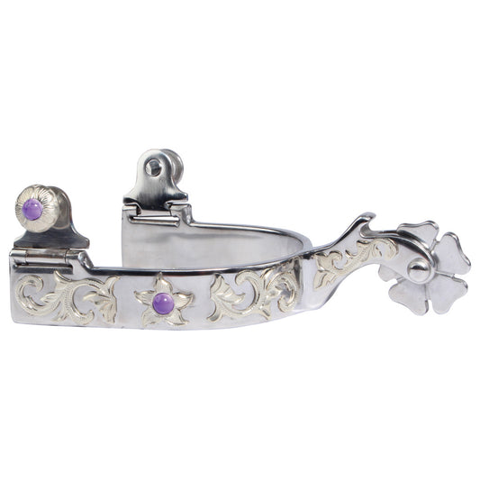 Professional's Choice Pozzi Silver Floral Spurs