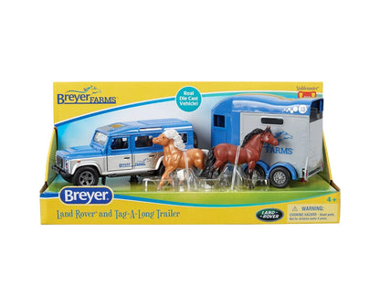Breyer Die Cast Land Rover & Tag-A-Long Trailer Set