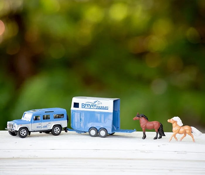 Breyer Die Cast Land Rover & Tag-A-Long Trailer Set