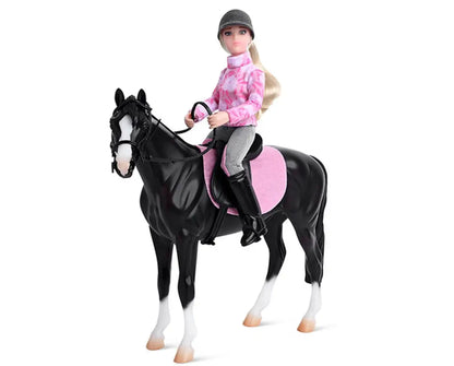 Breyer Freedom Series ’Logan and English Rider Lauren- Horse And Rider Set’ Breyer Toys