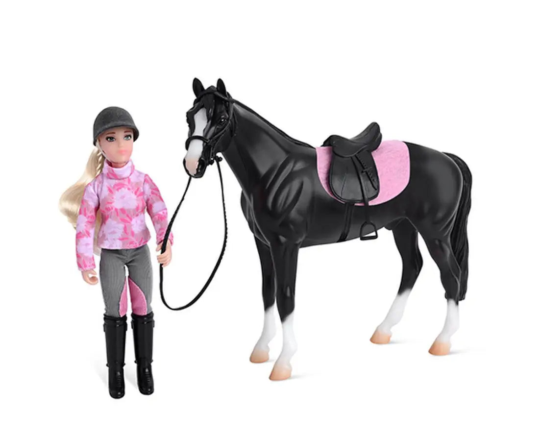 Breyer Freedom Series ’Logan and English Rider Lauren- Horse And Rider Set’ Breyer Toys