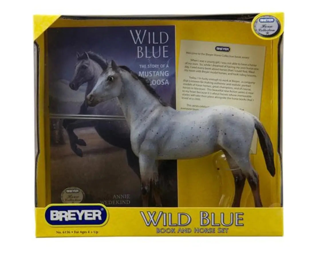Breyer Freedom Series ’Wild Blue Book and Model Set’ Breyer Toys