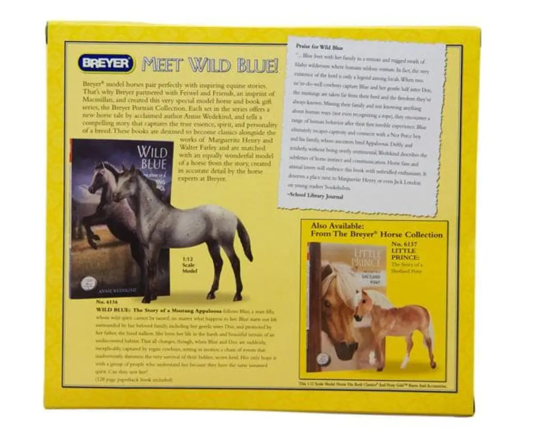 Breyer Freedom Series ’Wild Blue Book and Model Set’ Breyer Toys
