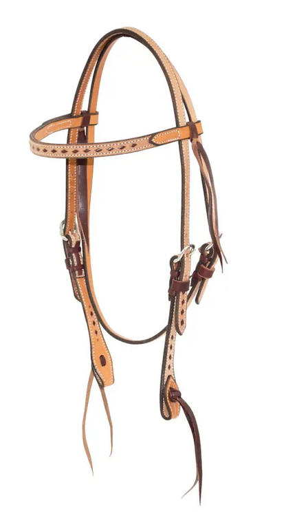 Cowboy Tack Roughout Buckstitched Headstalls & Noseband