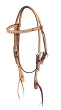 Load image into Gallery viewer, Cowboy Tack Roughout Buckstitched Headstalls &amp; Noseband
