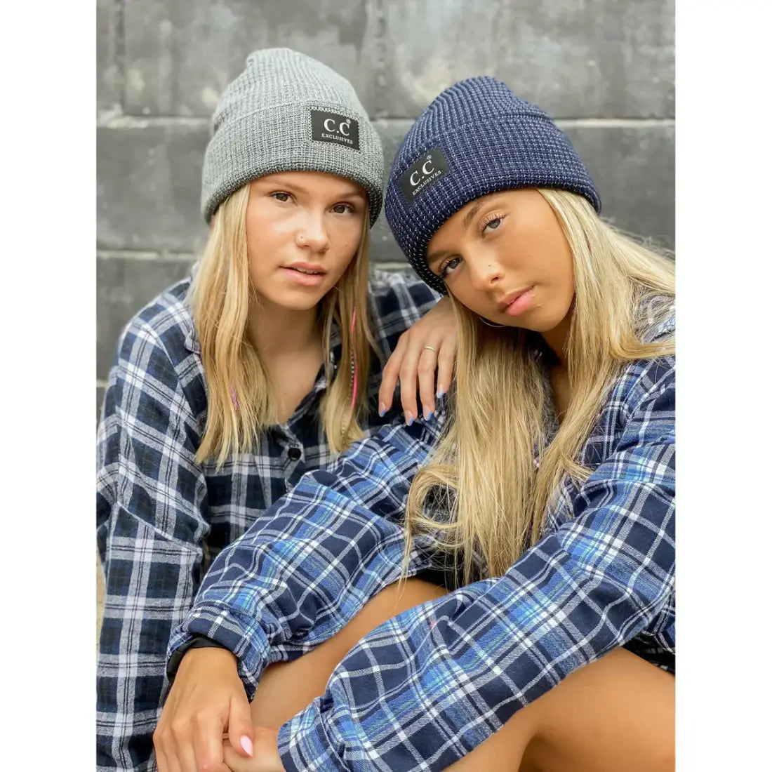 C.C Beanie Unisex Reflective Beanie Winter Hats