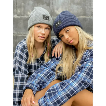 C.C Beanie Unisex Reflective Beanie Winter Hats