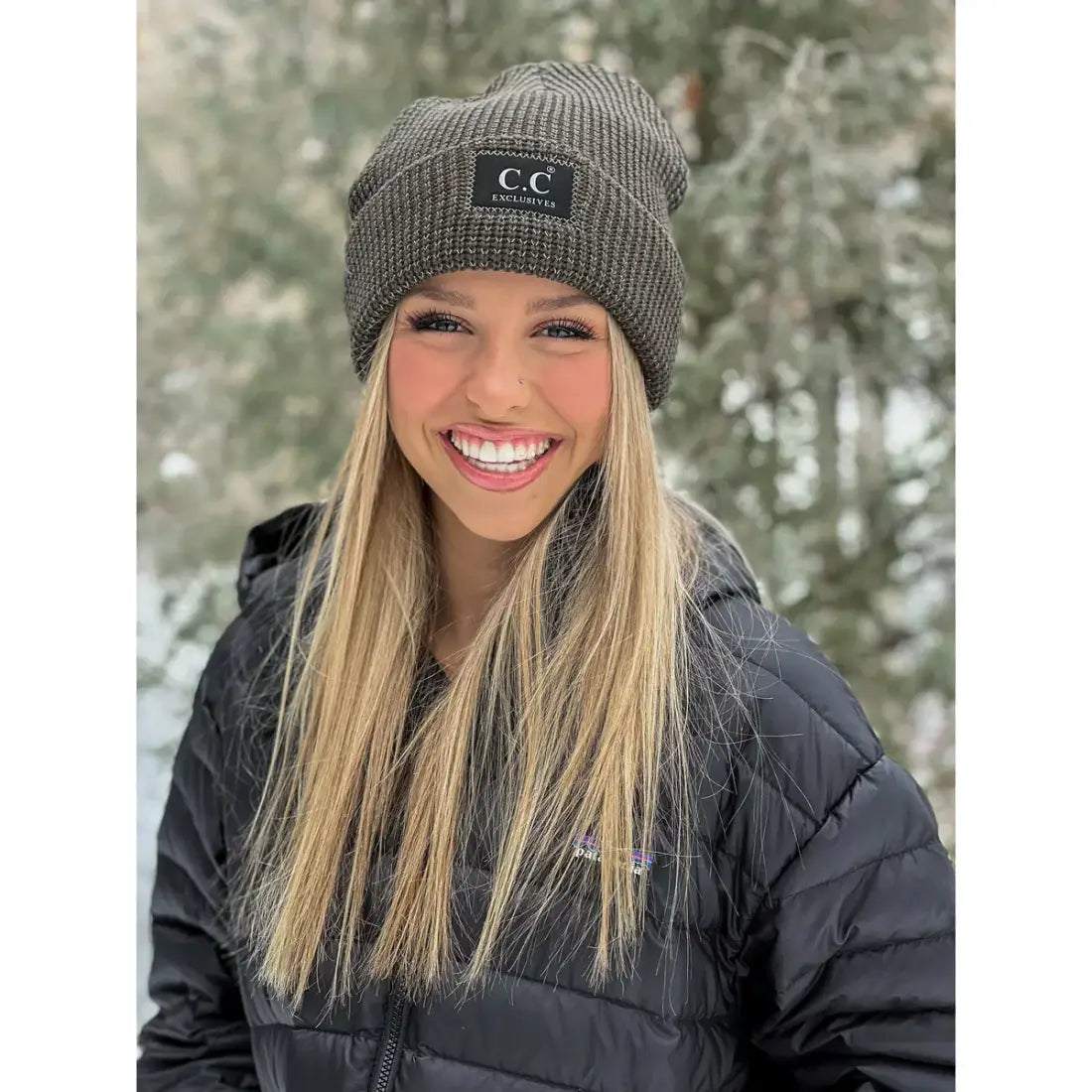 C.C Beanie Unisex Reflective Beanie Winter Hats