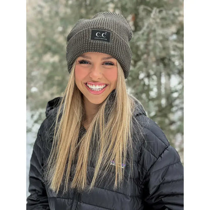 C.C Beanie Unisex Reflective Beanie Winter Hats