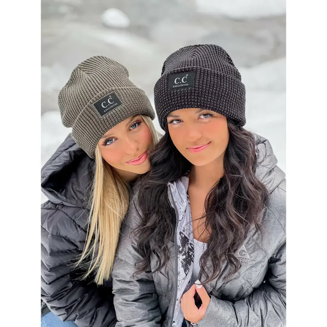 C.C Beanie Unisex Reflective Beanie Winter Hats