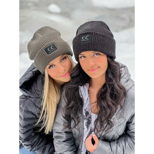 C.C Beanie Unisex Reflective Beanie Winter Hats