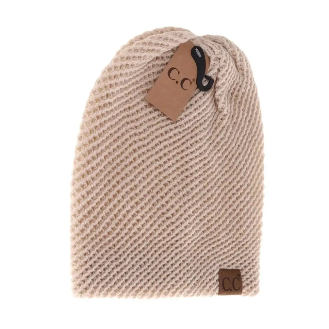 C.C Beanie Unisex Slouchy Beanie Beige Winter Hats