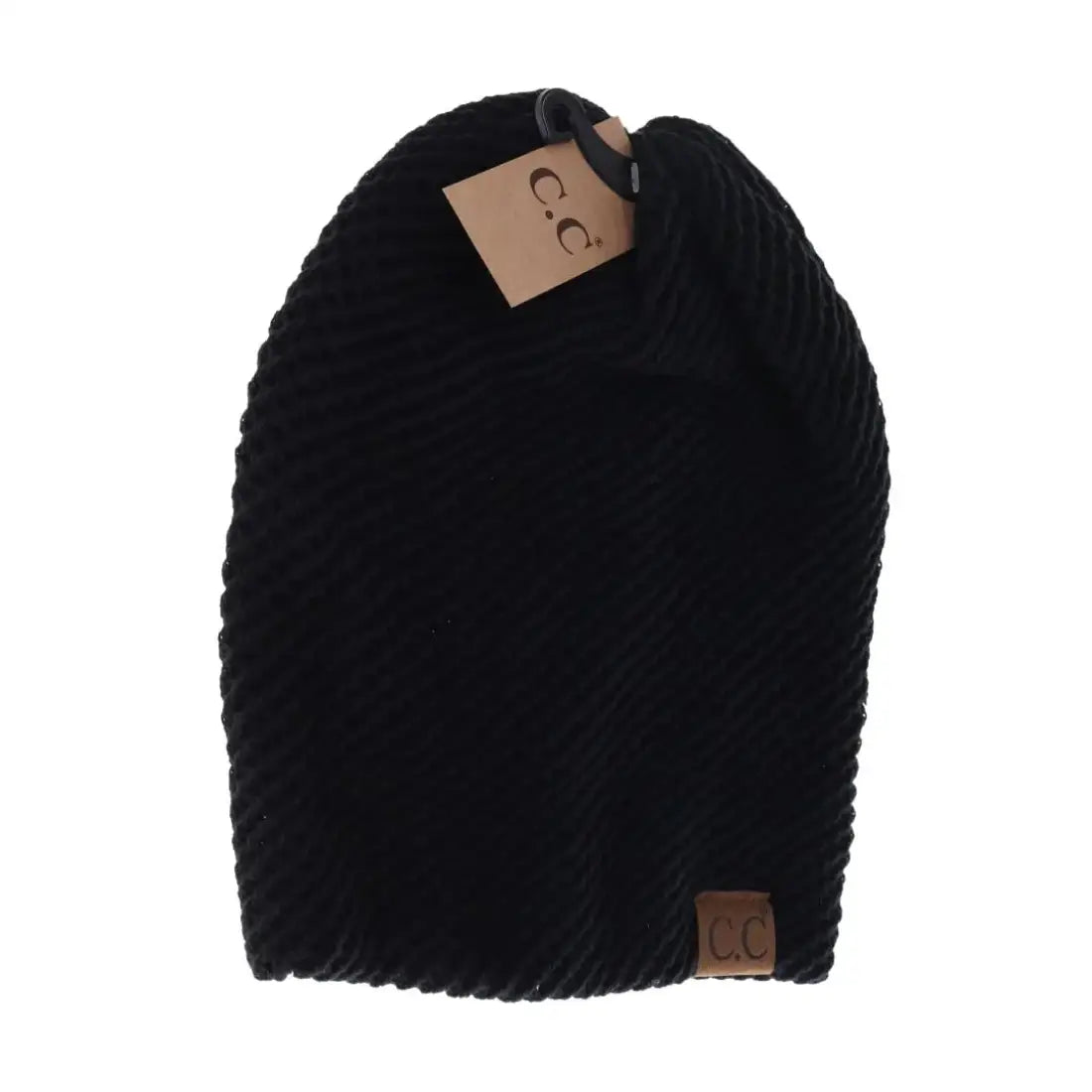 C.C Beanie Unisex Slouchy Beanie Black Winter Hats
