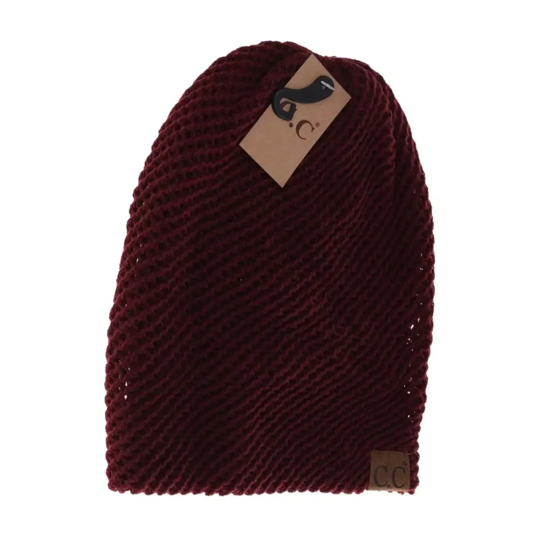 C.C Beanie Unisex Slouchy Beanie Maroon Winter Hats