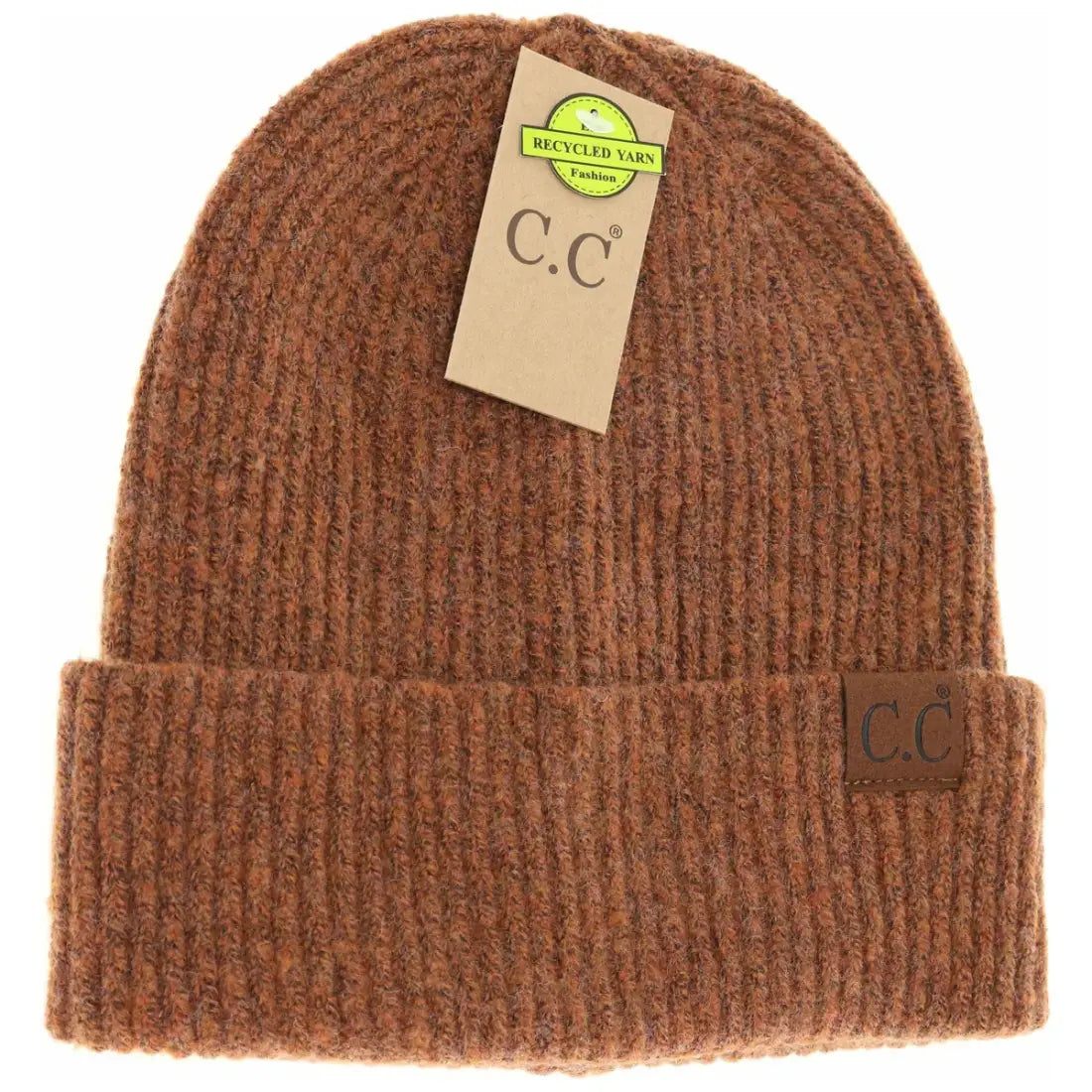 C.C Beanie Unisex Soft Ribbed Cuff Beanie Clay Winter Hats