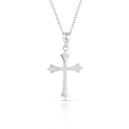 Montana Silversmiths Ethereal Crystal Cross Necklace