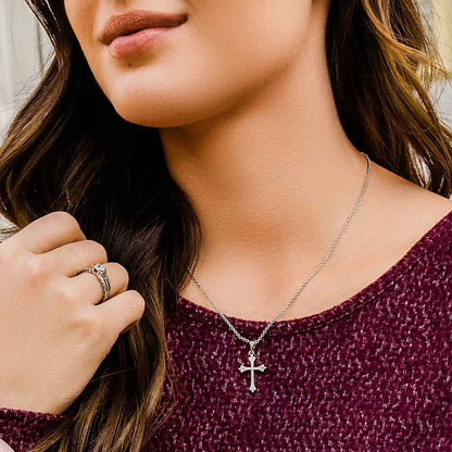 Montana Silversmiths Ethereal Crystal Cross Necklace
