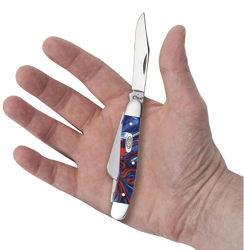 Case Smooth Patriotic Kirinite Medium Stockman Knife