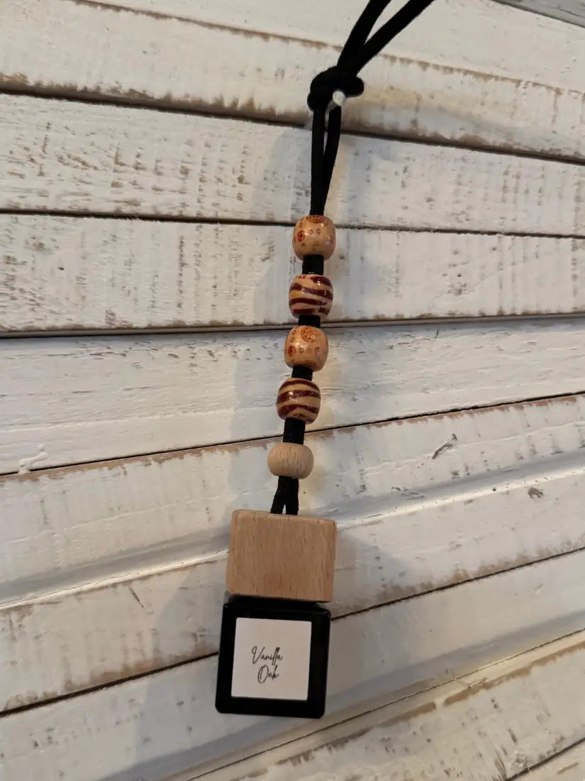 Car Freshener Diffuser Vanilla Oak / K. Macrame Beads Home Goods