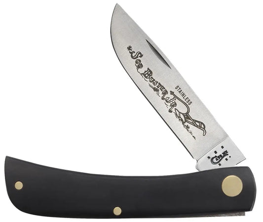 Case Black Synthetic Smooth Sod Buster Jr. Knife Knife
