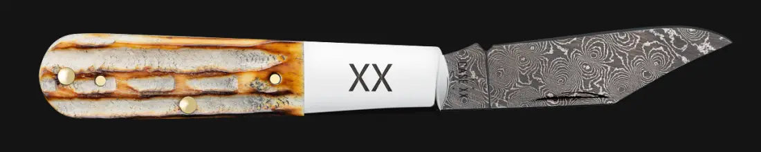 Case Deep Canyon Jig Burnt Natural Bone Barlow Knife Knife