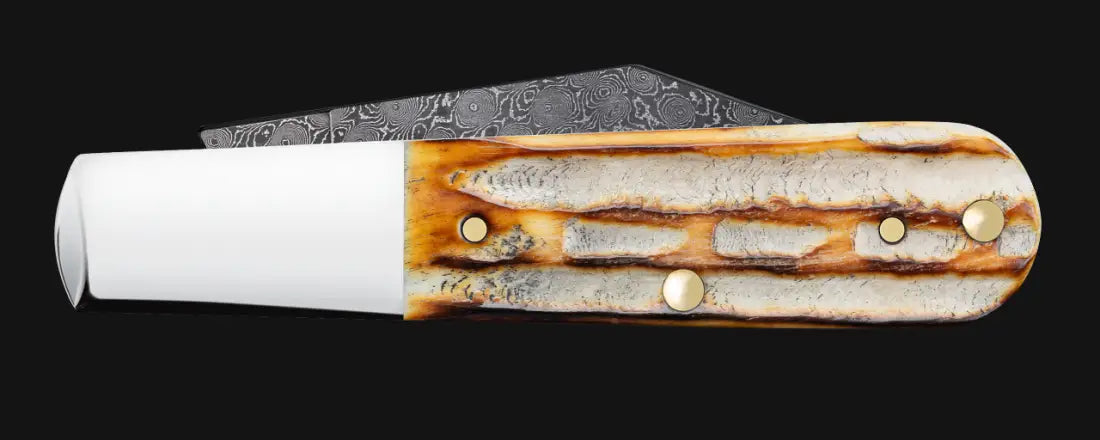 Case Deep Canyon Jig Burnt Natural Bone Barlow Knife Knife