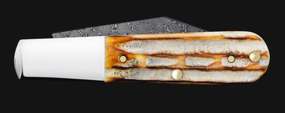 Case Deep Canyon Jig Burnt Natural Bone Barlow Knife Knife