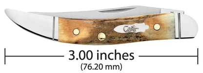 Case Genuine Stag Small Texas Toothpick Knife Fluted Knife