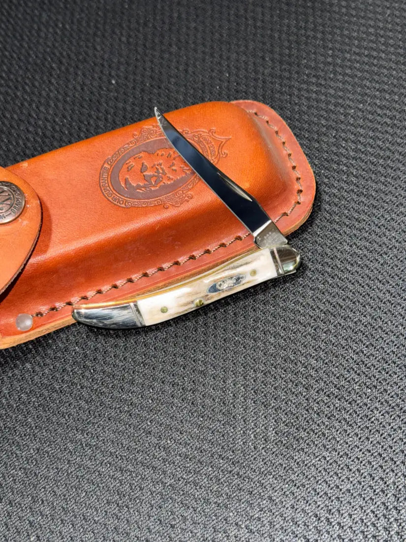 Case Genuine Stag Small Texas Toothpick Knife Fluted Knife