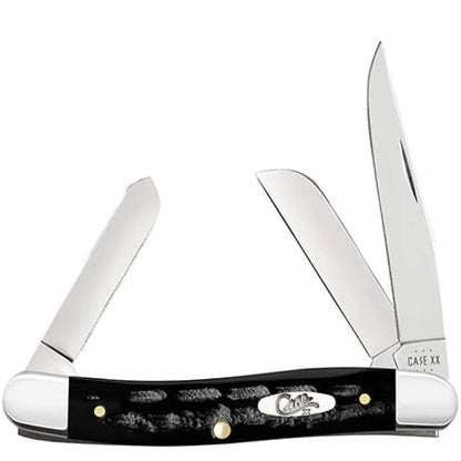 Case Jigged Buffalo Horn Medium Stockman Knife BH318 SS (Round Ends) Knife